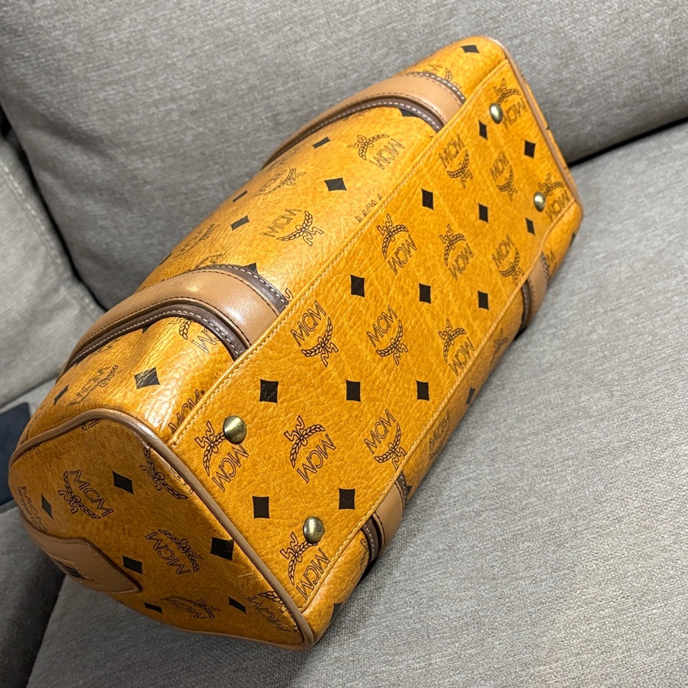 MCM Cognac Visetos Satchel - Picture 7 of 14